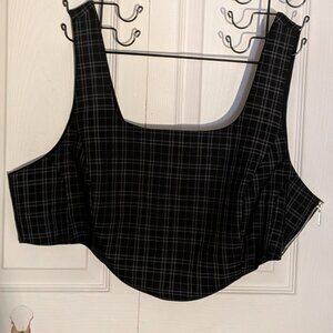 Foxblood Dark Academy Corset Top